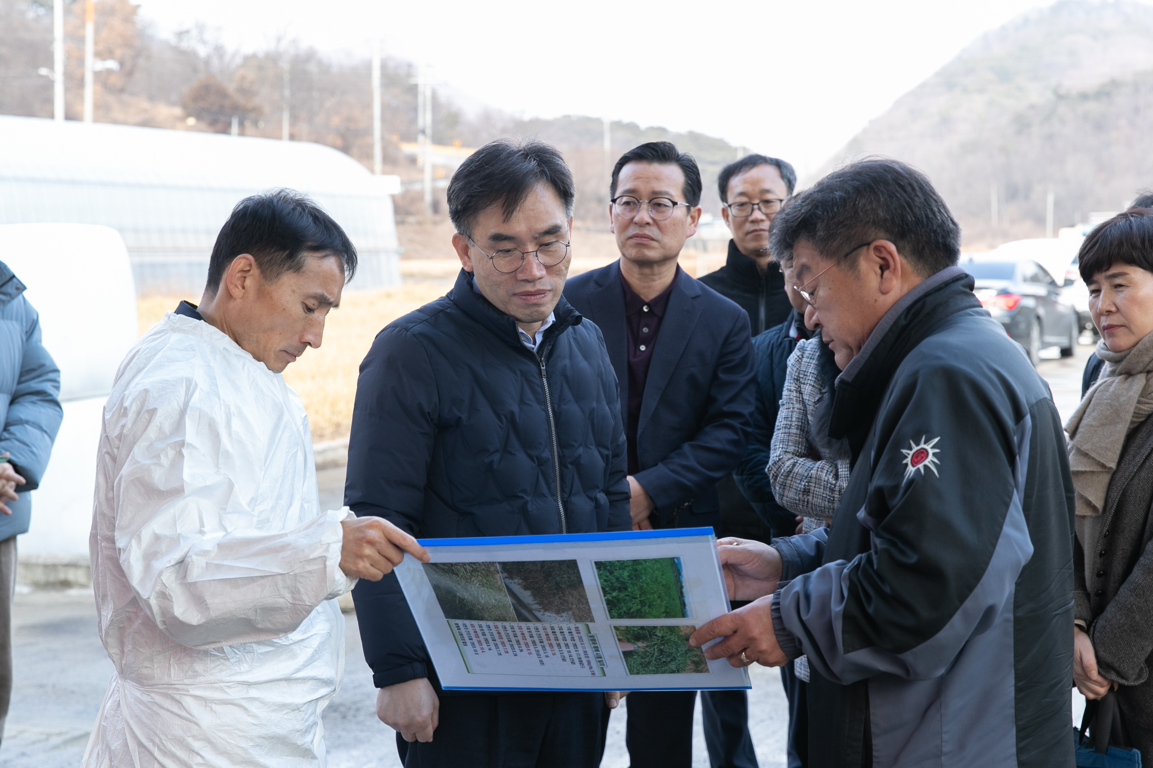열풍건초 생산시스템 시범사업장 방문(2024.01.10) 사진1