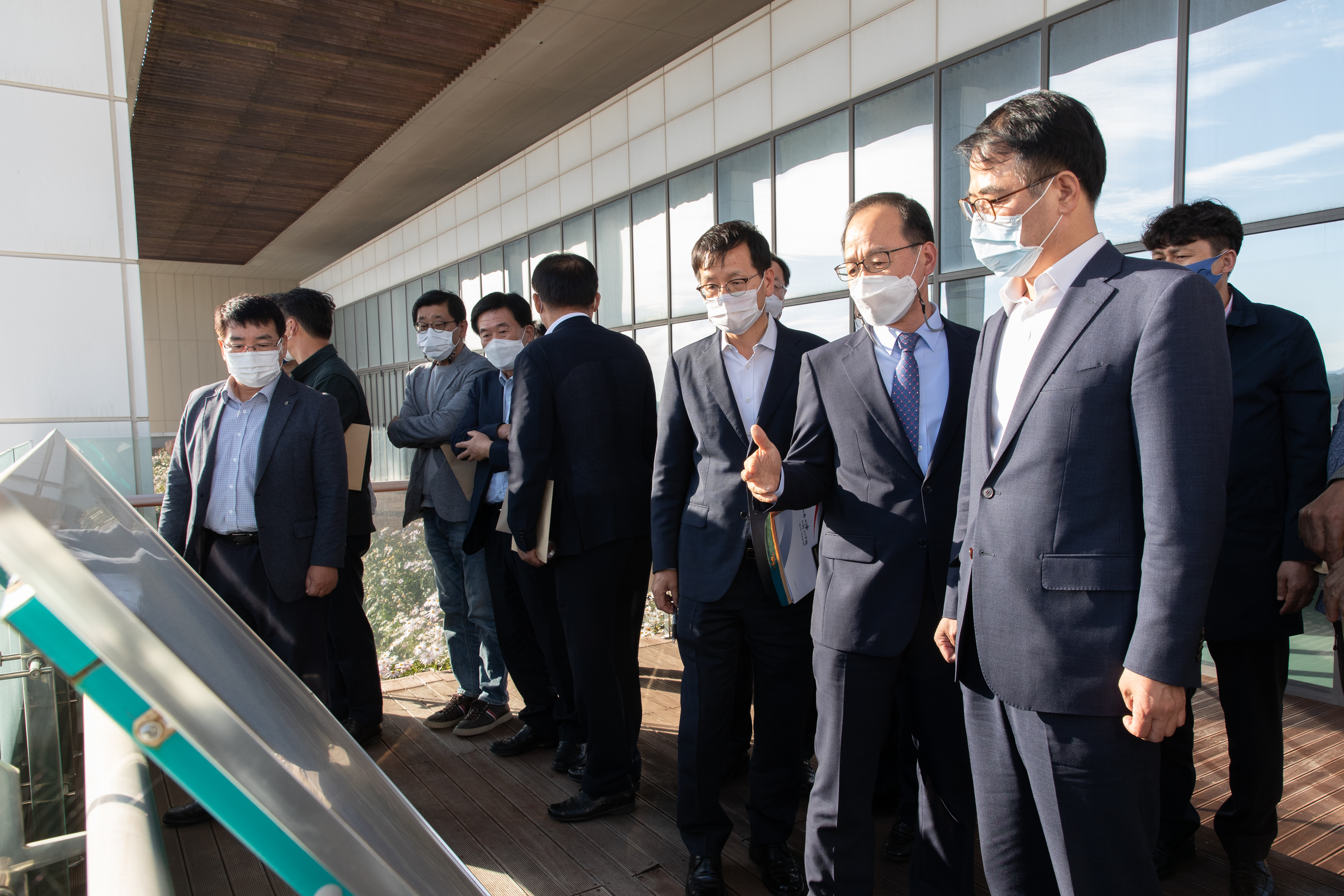 장충남 남해군수 우리원 방문(20.10.15.) 사진2