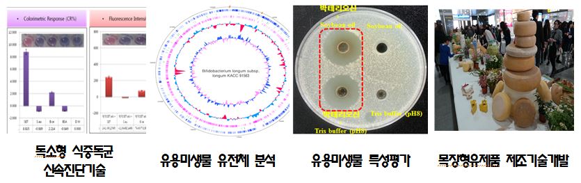 독소형 식중독균 진단기술, 유용미생물 유전체분석, 유용미생물 특성평가, 목장형유제품 제조기술개발 사진
